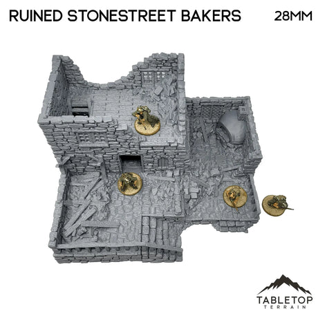 Tabletop Terrain Ruins Ruined Stonestreet Bakers - Country & King - Fantasy Historical Ruins