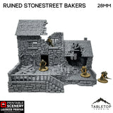 Tabletop Terrain Ruins Ruined Stonestreet Bakers - Country & King - Fantasy Historical Ruins