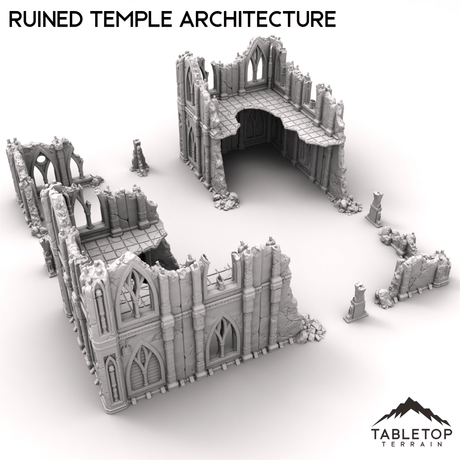 Tabletop Terrain Ruins Ruined Temple Architecture