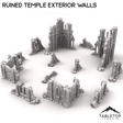 Tabletop Terrain Ruins Ruined Temple Exterior Walls