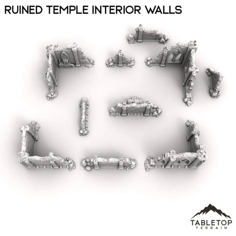Tabletop Terrain Ruins Ruined Temple Interior Walls