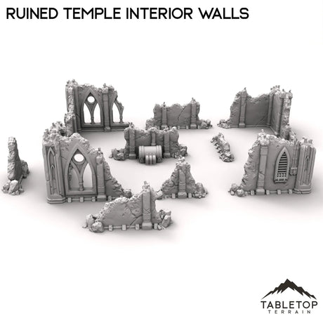 Tabletop Terrain Ruins Ruined Temple Interior Walls