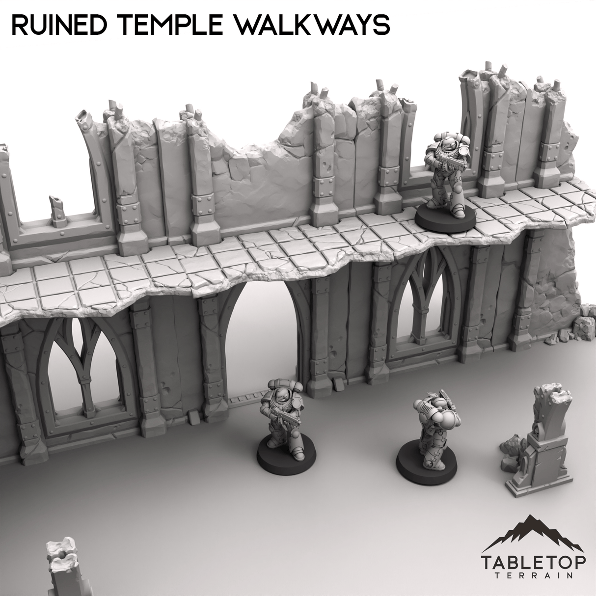 Tabletop Terrain Ruins Ruined Temple Walkways