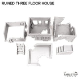 Tabletop Terrain Ruins Ruined Three Floor House