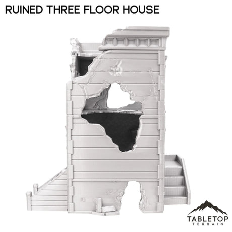 Tabletop Terrain Ruins Ruined Three Floor House