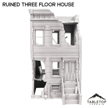 Tabletop Terrain Ruins Ruined Three Floor House