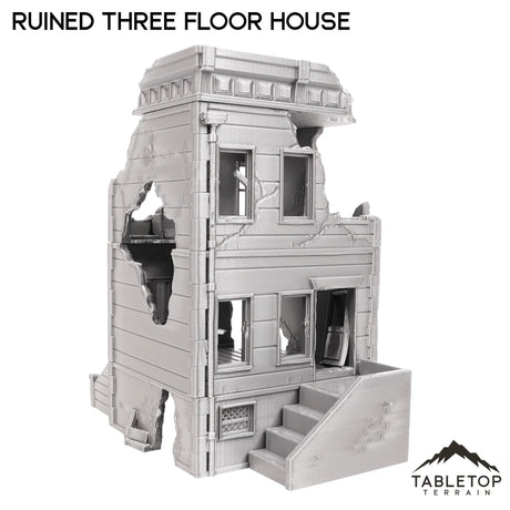 Tabletop Terrain Ruins Ruined Three Floor House