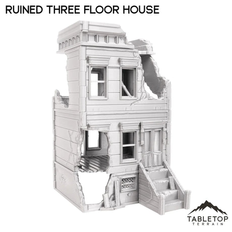 Tabletop Terrain Ruins Ruined Three Floor House