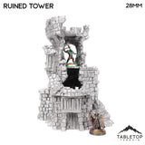Tabletop Terrain Ruins Ruined Tower - Hagglethorn Hollow - Fantasy Ruins