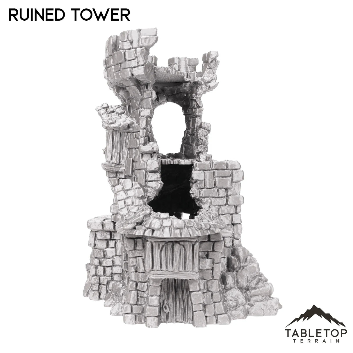 Tabletop Terrain Ruins Ruined Tower - Hagglethorn Hollow - Fantasy Ruins