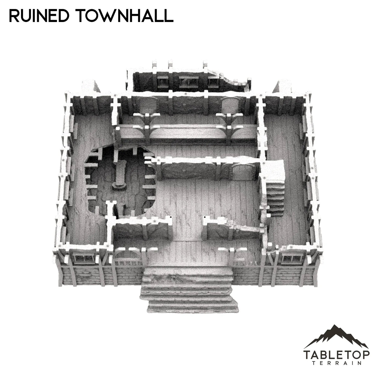 Tabletop Terrain Ruins Ruined Townhall