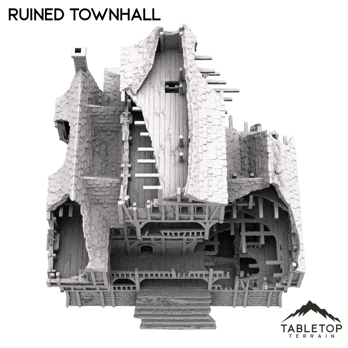 Tabletop Terrain Ruins Ruined Townhall