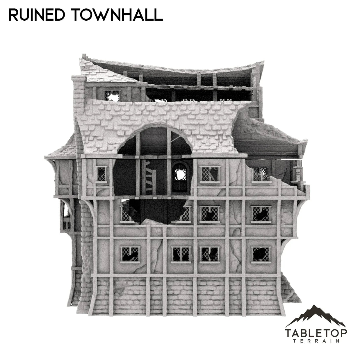 Tabletop Terrain Ruins Ruined Townhall