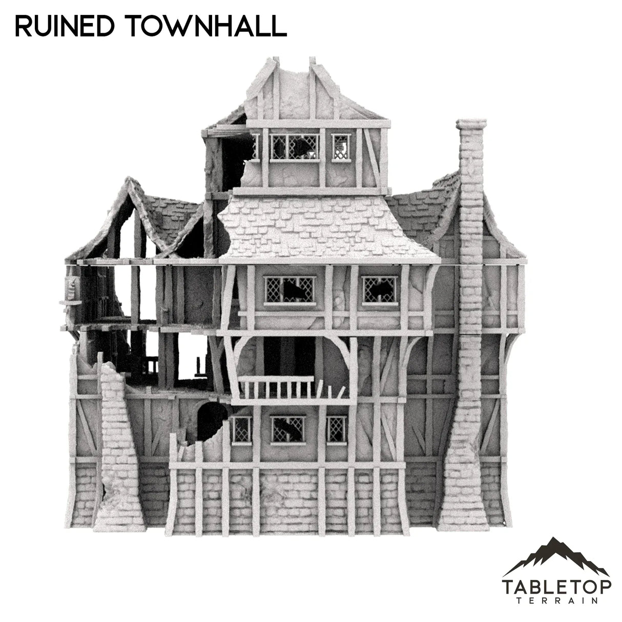 Tabletop Terrain Ruins Ruined Townhall