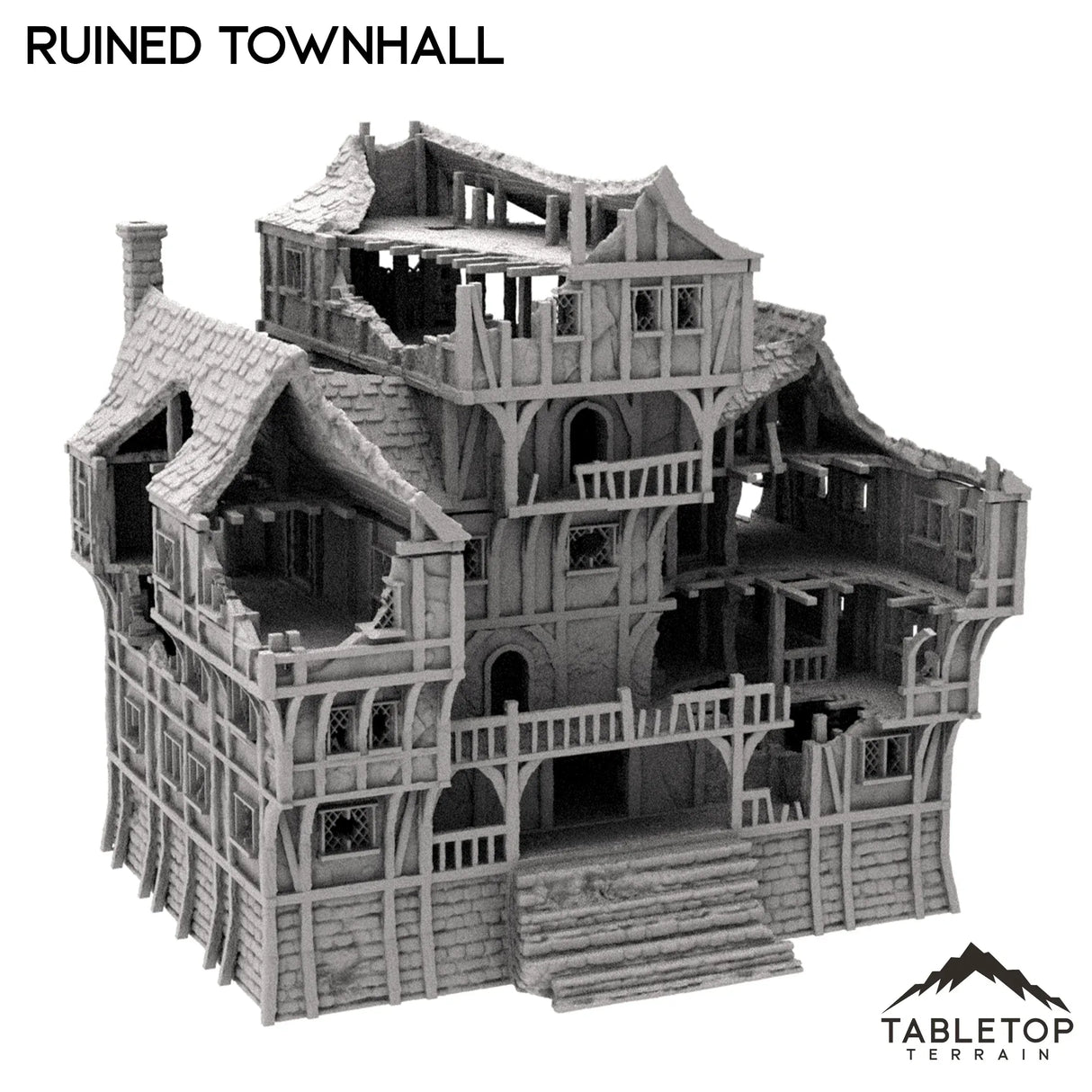 Tabletop Terrain Ruins Ruined Townhall