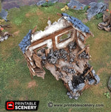 Tabletop Terrain Ruins Ruined Townhouse - Fantasy Ruins