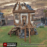 Tabletop Terrain Ruins Ruined Townhouse - Fantasy Ruins