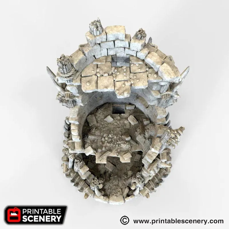 Tabletop Terrain Ruins Ruined Tribal Fort - Tribal Terrain