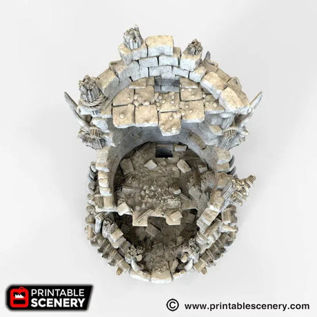 Tabletop Terrain Ruins Ruined Tribal Fort - Tribal Terrain