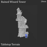 Tabletop Terrain Ruins Ruined Wizard Tower - Fantasy Ruins