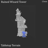 Tabletop Terrain Ruins Ruined Wizard Tower - Fantasy Ruins