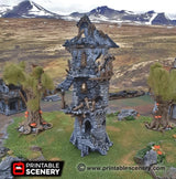 Tabletop Terrain Ruins Ruined Wizard Tower - Fantasy Ruins