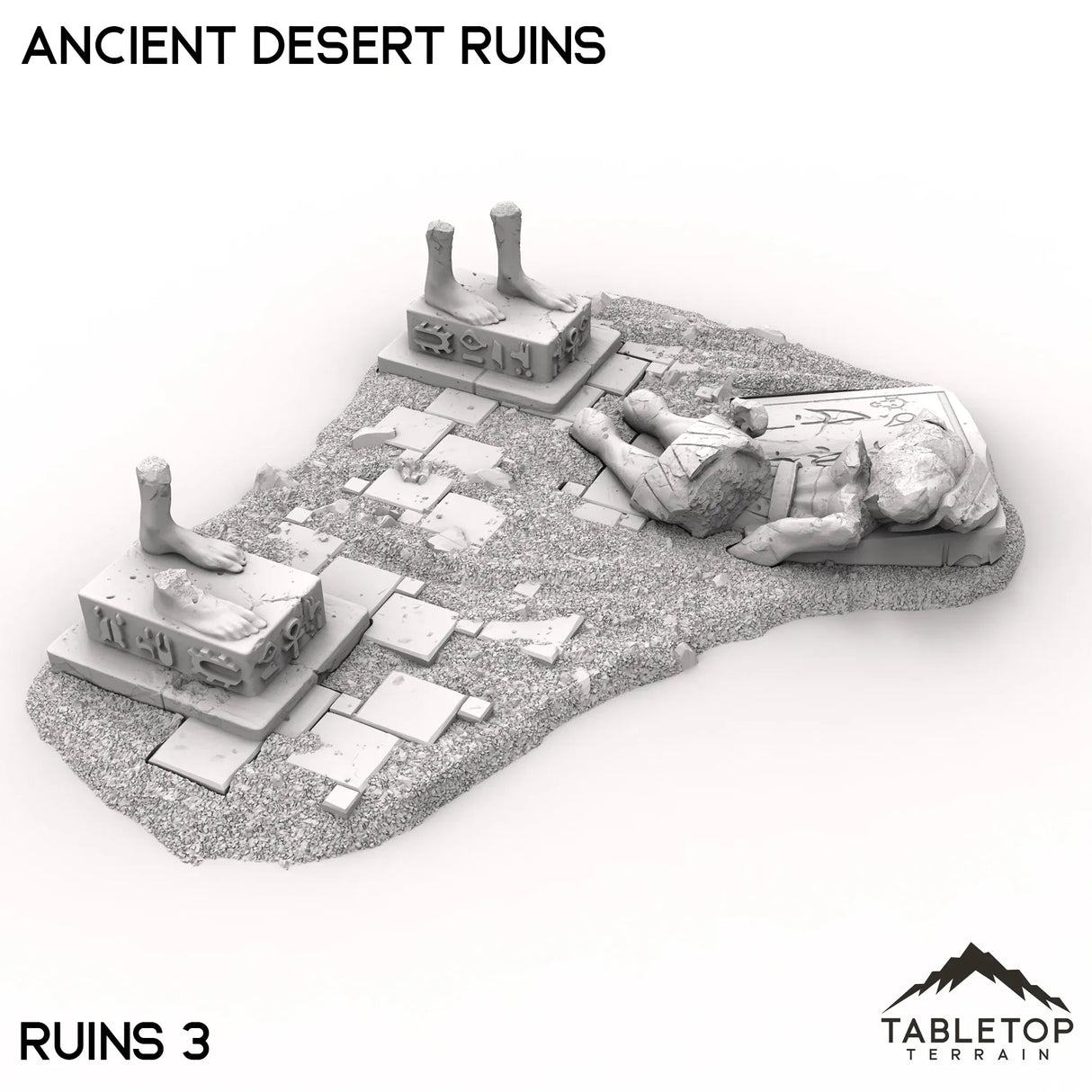 Tabletop Terrain Ruins Ruins 3 / 32mm Ancient Desert Ruins