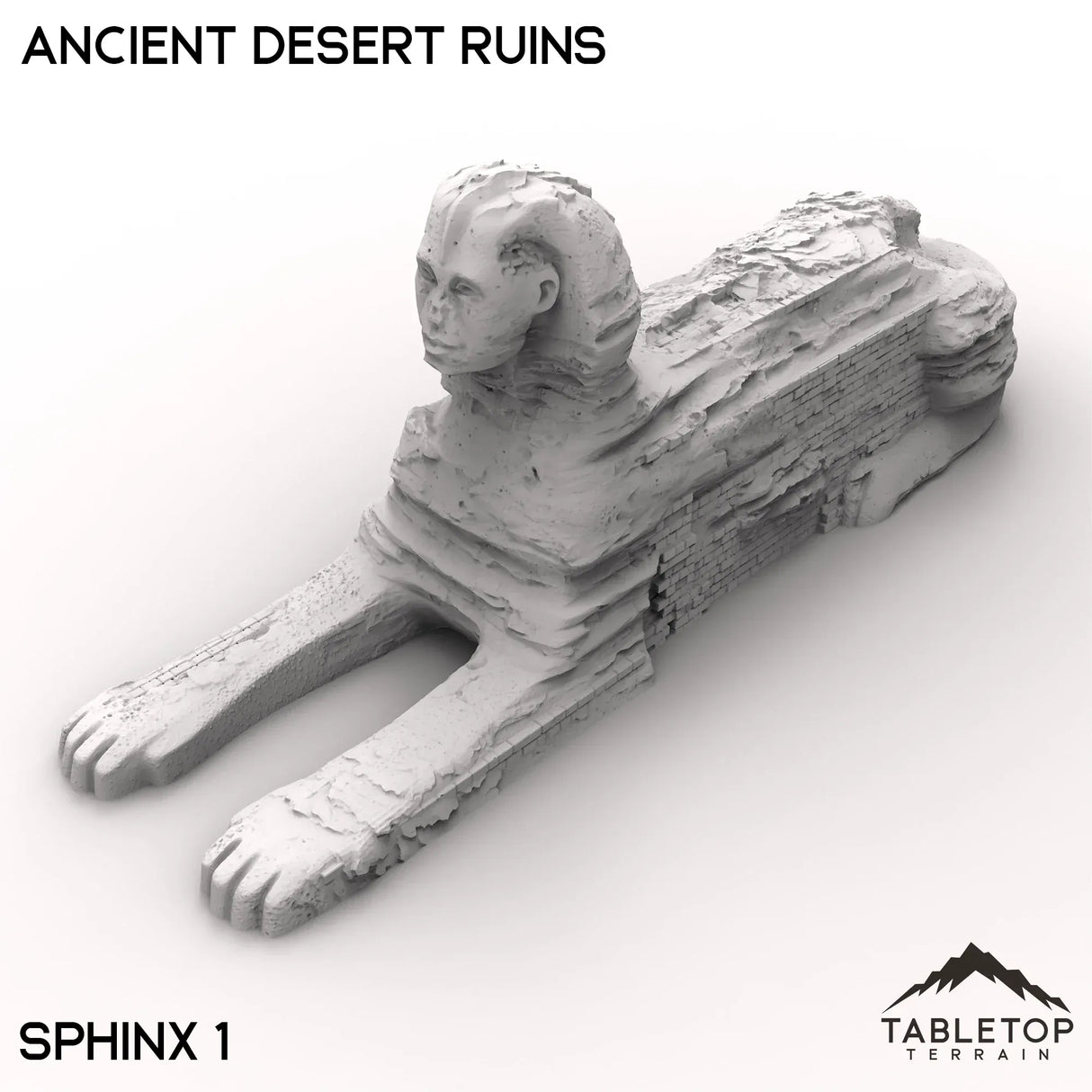 Tabletop Terrain Ruins Sphinx 1 / 32mm Ancient Desert Ruins