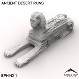 Tabletop Terrain Ruins Sphinx 1 / 32mm Ancient Desert Ruins