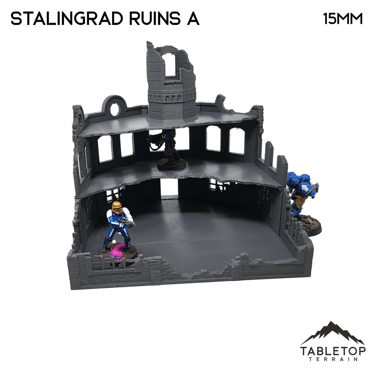 Tabletop Terrain Ruins Stalingrad Ruins A - WWII Building