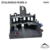 Tabletop Terrain Ruins Stalingrad Ruins A - WWII Building