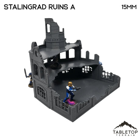 Tabletop Terrain Ruins Stalingrad Ruins A - WWII Building