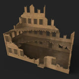 Tabletop Terrain Ruins Stalingrad Ruins C - WWII Building