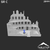 Tabletop Terrain Ruins Stalingrad Ruins C - WWII Building