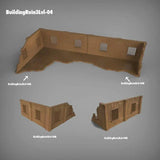 Tabletop Terrain Ruins Stalingrad Ruins D - WWII Building