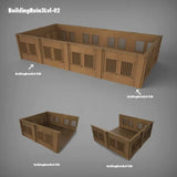 Tabletop Terrain Ruins Stalingrad Ruins D - WWII Building