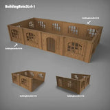 Tabletop Terrain Ruins Stalingrad Ruins D - WWII Building