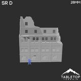 Tabletop Terrain Ruins Stalingrad Ruins D - WWII Building