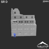 Tabletop Terrain Ruins Stalingrad Ruins D - WWII Building