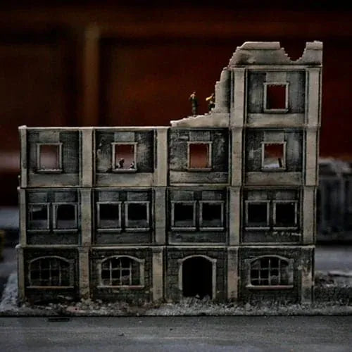 Tabletop Terrain Ruins Stalingrad Ruins D - WWII Building