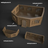 Tabletop Terrain Ruins Stalingrad Ruins E - WWII Building