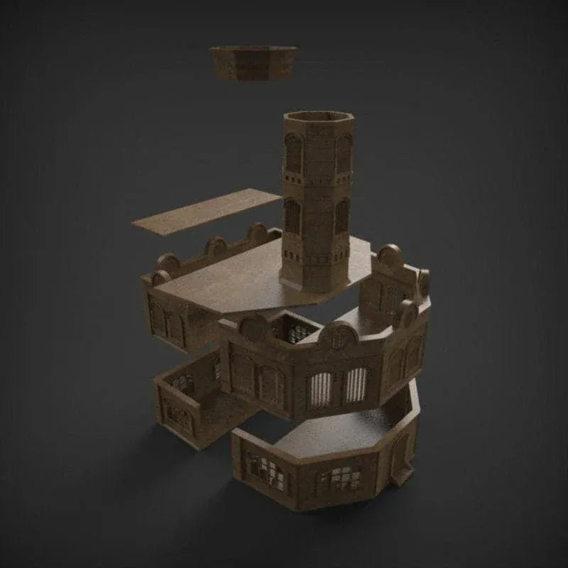 Tabletop Terrain Ruins Stalingrad Ruins E - WWII Building