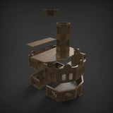 Tabletop Terrain Ruins Stalingrad Ruins E - WWII Building