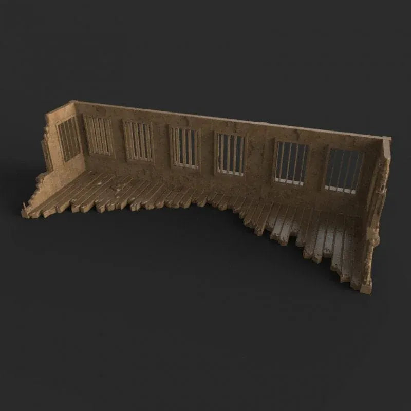 Tabletop Terrain Ruins Stalingrad Ruins - WWII Building