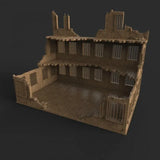 Tabletop Terrain Ruins Stalingrad Ruins - WWII Building