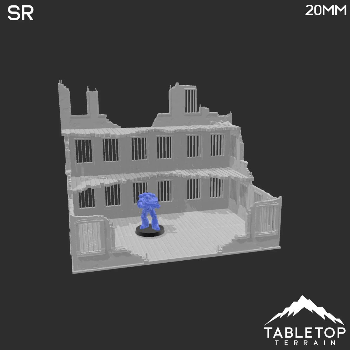 Tabletop Terrain Ruins Stalingrad Ruins - WWII Building