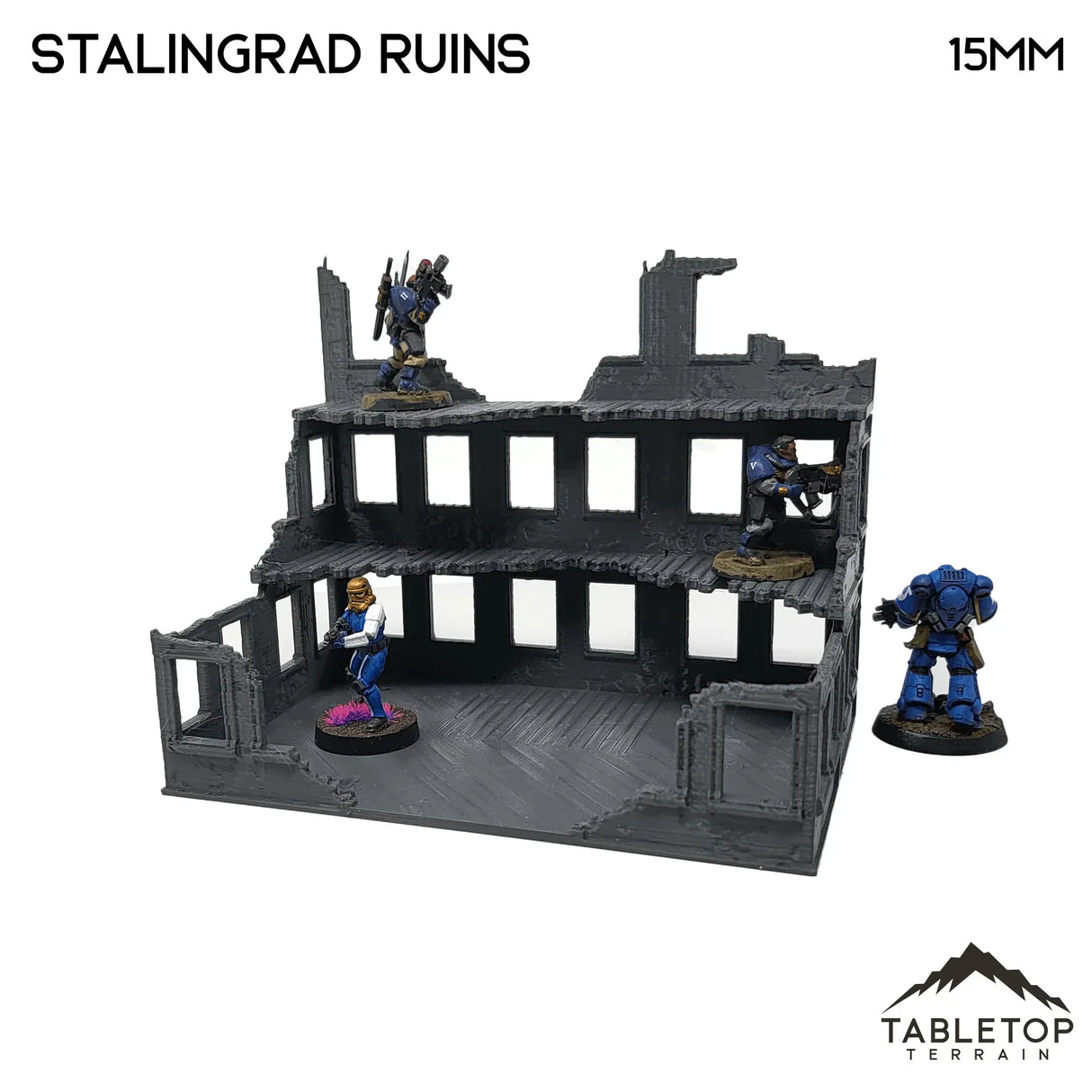 Tabletop Terrain Ruins Stalingrad Ruins - WWII Building