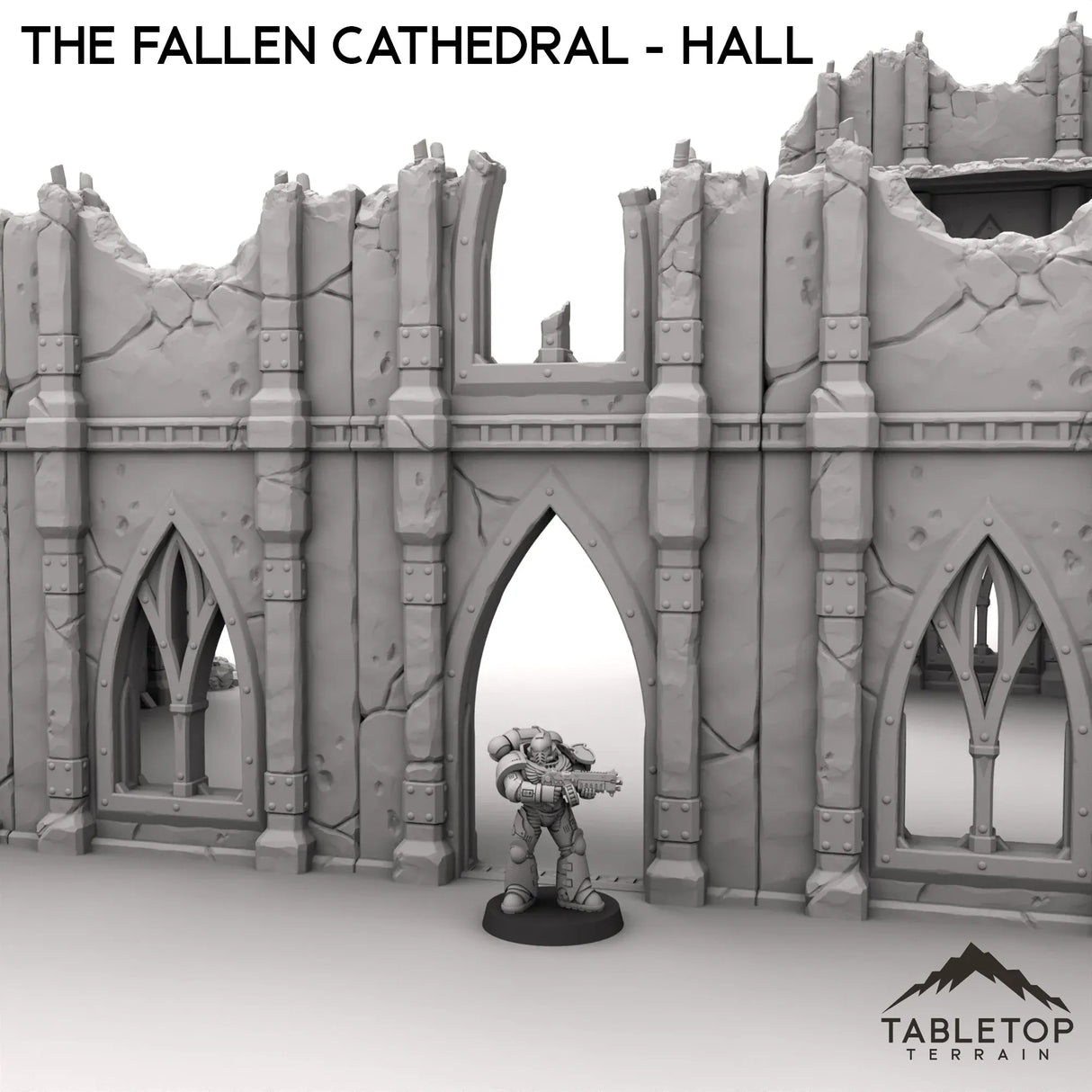 Tabletop Terrain Ruins The Fallen Cathedral - Hall
