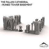 Tabletop Terrain Ruins The Fallen Cathedral - Ruined Tower Basement