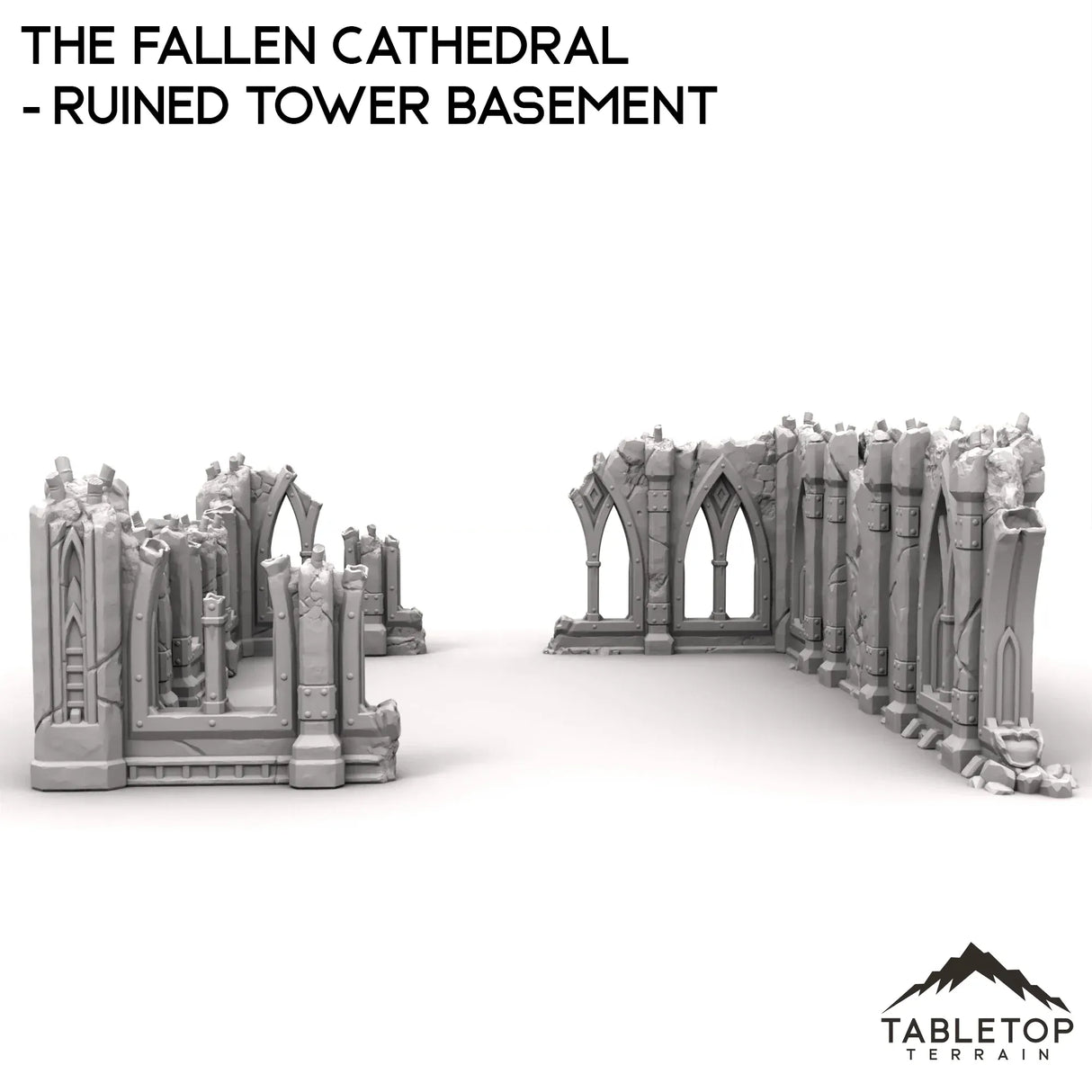 Tabletop Terrain Ruins The Fallen Cathedral - Ruined Tower Basement
